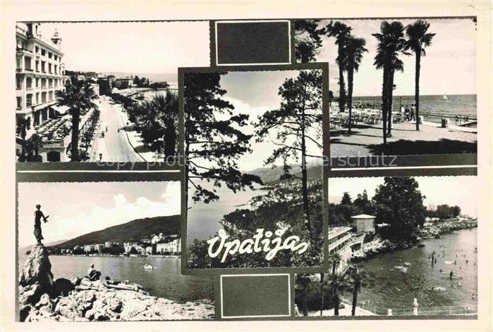 OPATIJA Abbazia Croatia Promenade Strandpartien