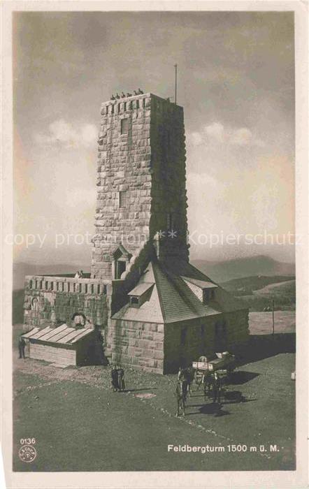 Feldberg 1450m Schwarzwald BW Feldbergturm Gipfelturm Sandstein Schwarzwald Turm