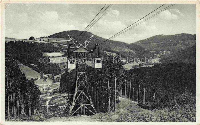Schauinsland Oberried BW Schwebebahn Schauinsland Schwarzwald Gondeln Stahlmast