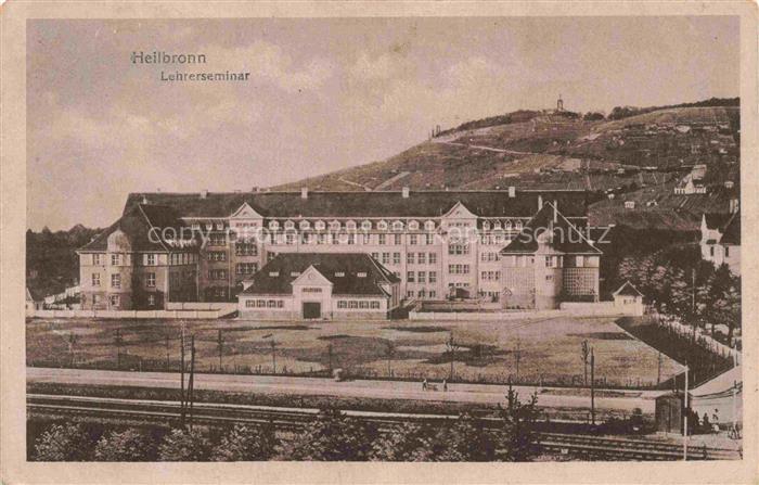 Biberach HEILBRONN Lehrerseminar Schulgebaeude Weinberg Huegel Eisenbahn Archite