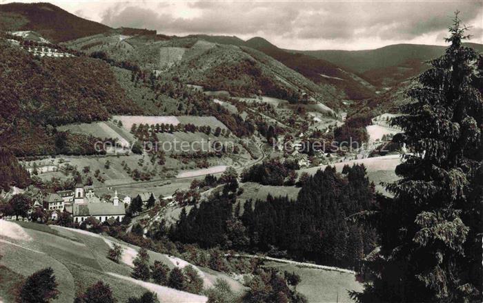 Bad Peterstal-Griesbach Schwarzwald Tal Kneippbad Kurort Kirche Felder Wald Berg