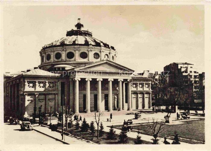BUCARESTI Bucuresti Bukarest RO Ateneul-Roman Athenaeum Klassizismus Kuppel Saeu