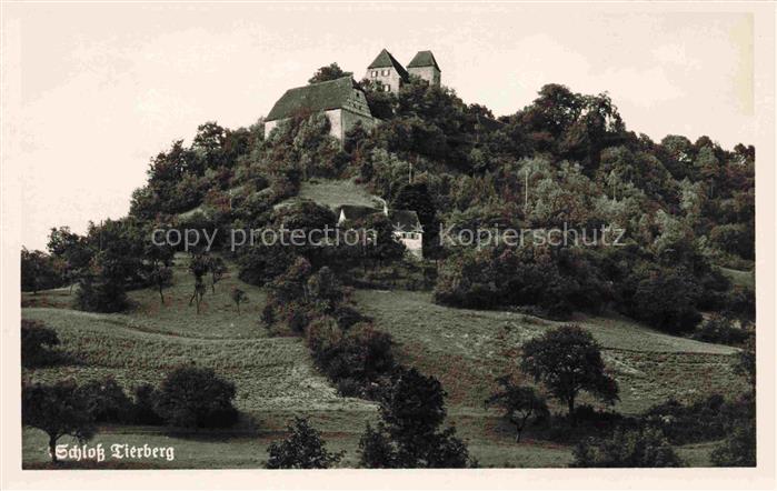 Tierberg (Schloss) Braunsbach Wuerttemberg Schwaebisch Hall BW Schloss-Tierberg