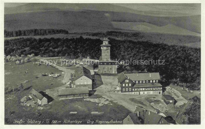 Grosser Feldberg Taunus 881m Hessen Taunus Feldberg Aussichtsturm Berghotel Wald