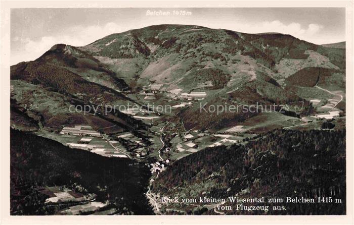 Belchen Baden 1414m Neuenweg Wiesental BW Schwarzwald Bergkuppe Felder Nadelwald