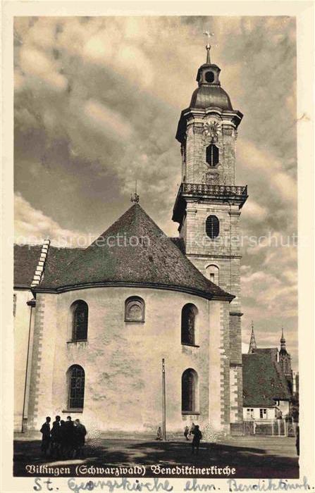 VILLINGEN -SCHWENNINGEN BW Benediktinerkirche St-Georgskirche Kirchturm Barock P