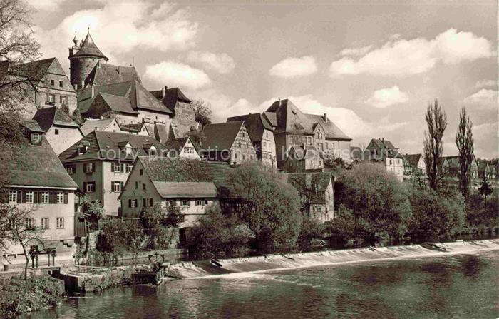 Besigheim Neckar Ludwigsburg BW Obere-Enzpartie Enz Wehr Burg Fachwerkhaeuser Al