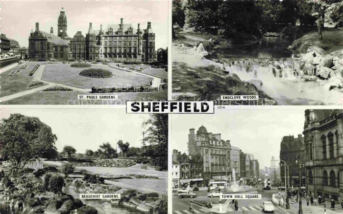 Sheffield  UK St-Pauls-Gardens Endcliffe-Woods Beauchief-Gardens Town-Hall-Squar