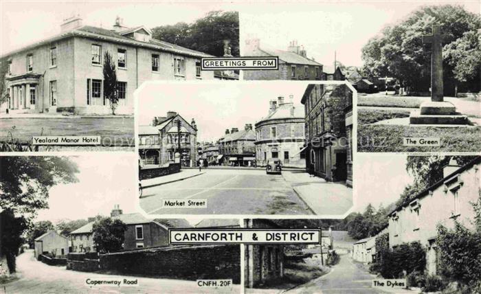 Carnforth Lancaster Lancashire UK Yealand-Manor-Hotel Market-Street The-Green Ca