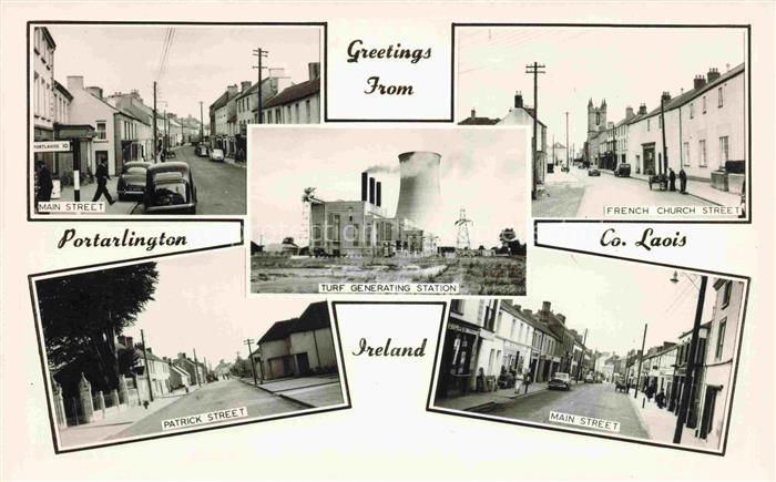Portarlington DUBLIN Ireland Main-Street French-Church-Street Turf-Generating-St