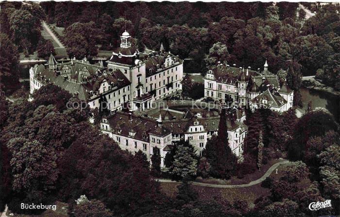 Bueckeburg Schaumburg Niedersachsen Schloss Bueckeburg Park Luftbild Schlossanla