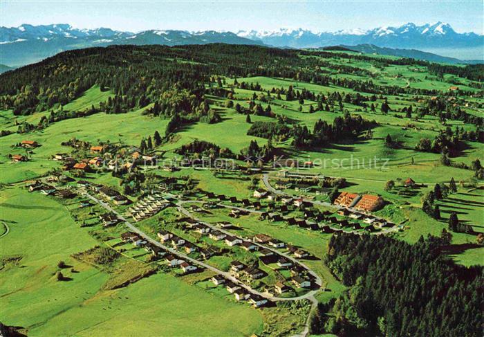 Irsengund Fliegeraufnahme Allgaeu Westallgaeu Saentis Alpen Wiesen Wald Ferienor