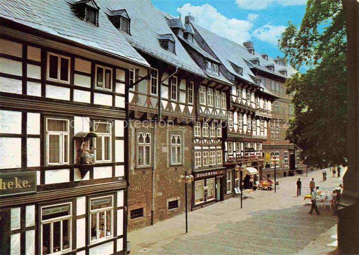 Altstadt Goslar Rats-Café Zillertal Fachwerkhaeuser Apotheke Strassencafé Passan