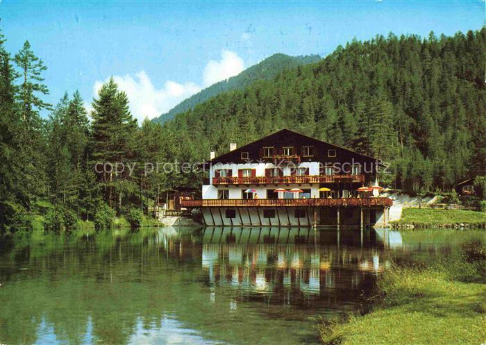 Vigilio San Vigilio di Marebbe Dolomiti IT Hotel-Chalet-Le-Dla-Creda See Spiegel
