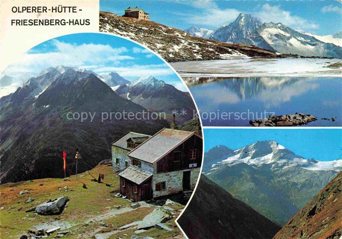 Friesenberghaus 2498m Zillertal Tirol AT Olperer-Huette Friesenberghaus Hochfeil