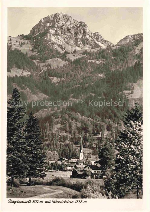 Bayrischzell Bayrisch Zell Wendelstein Ortschaft Kirche Kirchturm Wald Nadelwald