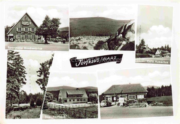 Torfhaus Altenau Harz Niedersachsen Mehrbildkarte Sporthotel-Brockenblick Brocke