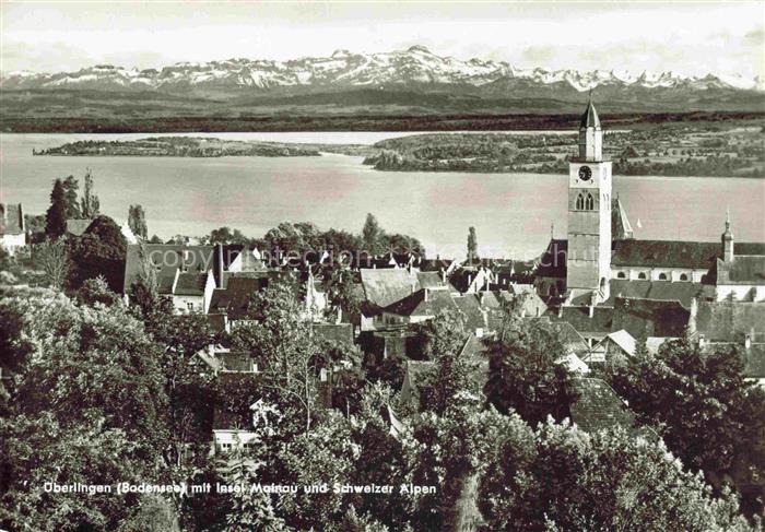 Goldbach ueberlingen Bodensee Insel-Mainau Schweizer-Alpen Stadtpanorama Muenste