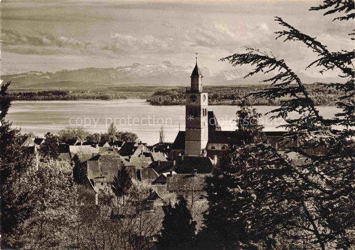 ueberlingen Bodensee BW Bodensee Alpenblick Schweizer-Alpen Muenster Kneippheilb