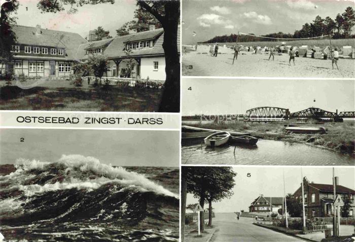 Zingst Ostseebad Mehrbildkarte Kinderferienheim-Zingsthof Ostseewellen Strand Be