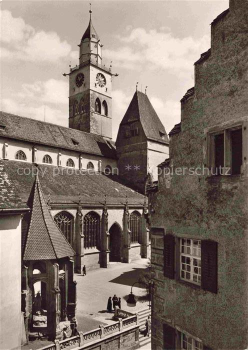 ueberlingen Bodensee BW Muenster Kirchturm Gotik Uhr Stadtgasse Nonnen Bodensee