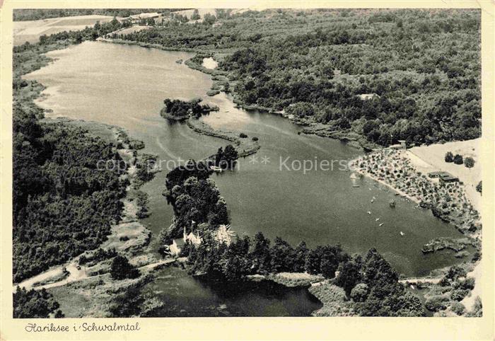 Hariksee Schwalmtal Viersen NRW Hariksee See Luftaufnahme Wald Segelboote Insel
