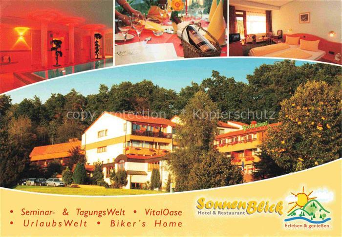 Bebra Hessen Hotel-Sonnenblick Schwimmbad Hotelzimmer Hotelgebaeude Waldlage Tag