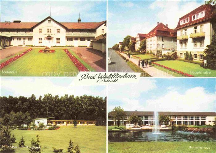Bad Waldliesborn Badehaus Hauptstrasse Milchbar-im-Kurpark Kurmittelhaus Springb
