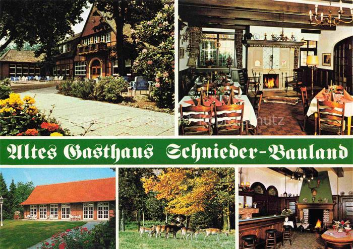 Coesfeld NRW Schnieder-Bauland Gasthaus Restaurant Kamin Wildpark Hirsche Innena