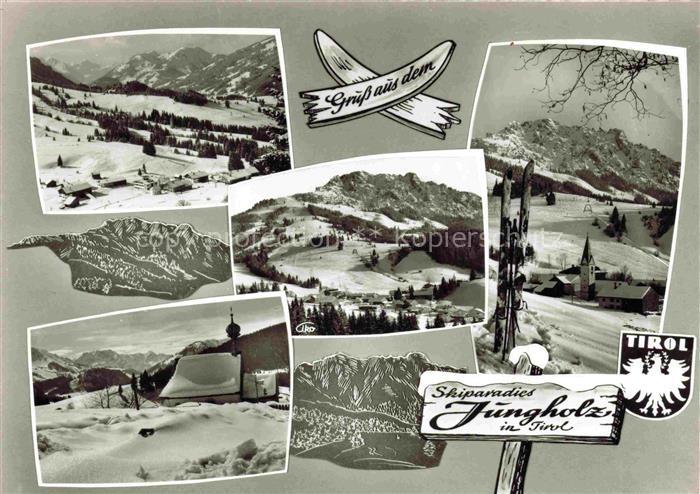 Jungholz Ausserfern Tirol AT Skiparadies Winter Schnee Kirche Ski Dorf Berge Win