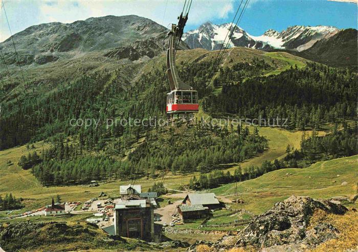Kurzras Schnalstal Suedtirol IT Schnalstaler-Gletscherbahn Funivia-Ghiacciai Sat