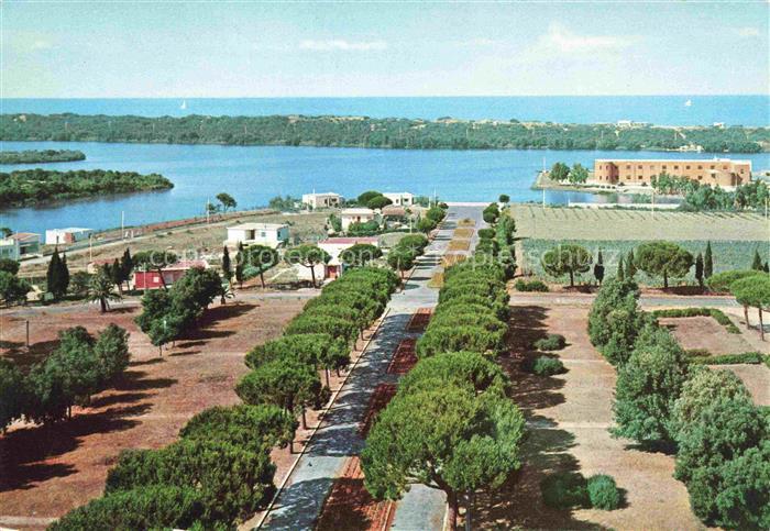 Marelago di Sabaudia Giardini-Pubblici Caserma-Piave Pinienallee Lagune Meer Kas