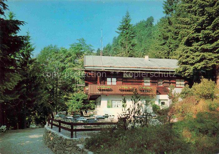 Toelz BAD ToeLZ Kirchsteinhuette Laegental Blockhuette Balkon Waldlage Berghuett