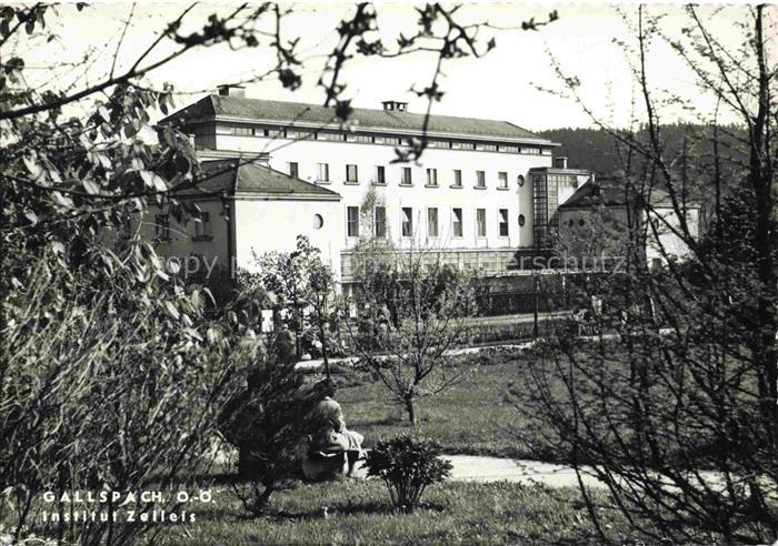 Gallspach Oberoesterreich AT Institut-Zeileis Kurgebaeude Park Baeume Gartenanla