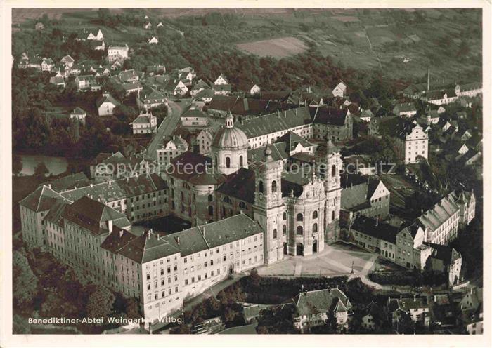 Weingarten Wuerttemberg Benediktiner-Abtei Basilika Kloster Barockkirche Stadtan