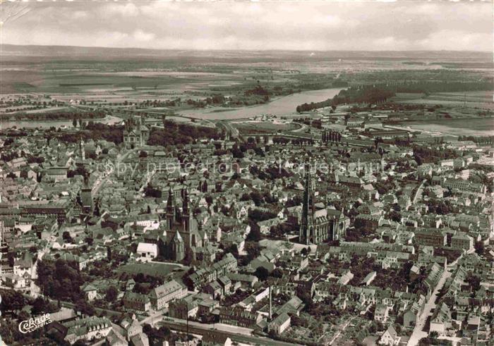 SPEYER Rhein Rheinland-Pfalz Kaiserdom Stadtansicht Rhein Kirchentuerme Domstadt