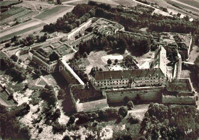 Hattenhof Weissenburg in Bayern Wuelzburg Festung Bastionen Fliegeraufnahme Luft