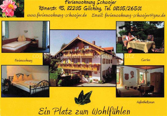 Gilching Ferienwohnung-Schwojer Balkon Blumenschmuck Garten Schlafzimmer Aufenth