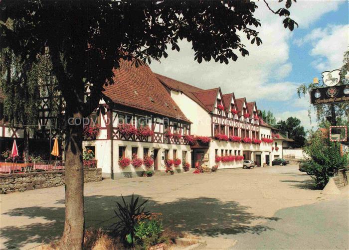 Oberickelsheim Neustadt Aisch-Bad Windsheim Bayern Gasthof-zum-Rappen Fachwerkha