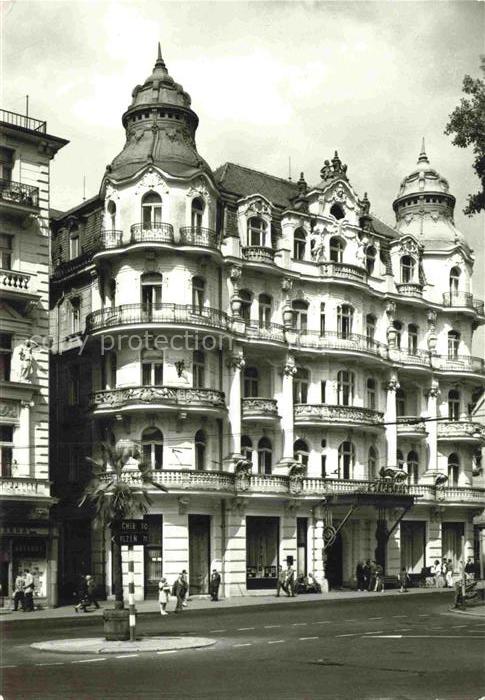 MARIANSKE LAZNE Marienbad CZ Zotavovna-ROH Erholungsheim Jugendstil-Gebaeude Fas