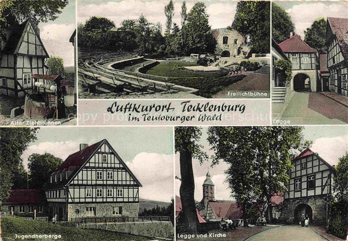 Tecklenburg Steinfurt NRW Alter-Ziehbrunnen Freilichtbuehne Legge Jugendherberge