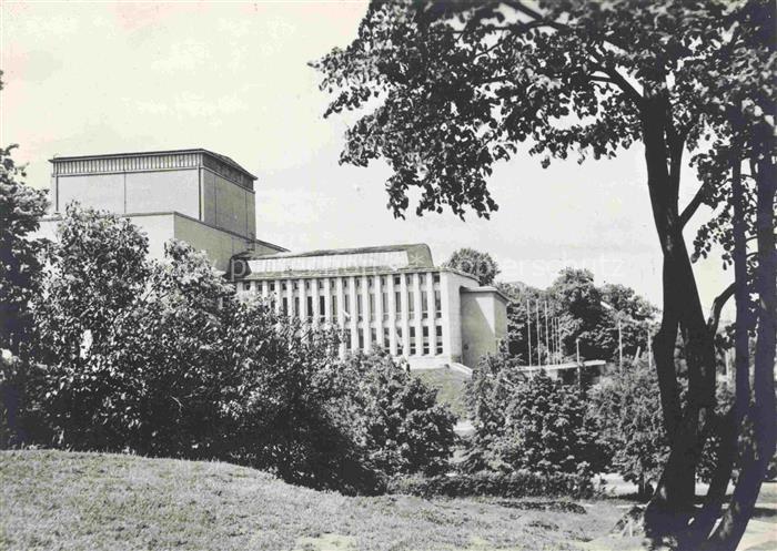 Tartus Tartu Dorpat Estonia RAT-Vanemuine Theater Buehnenturn Saeulenfassade Mod