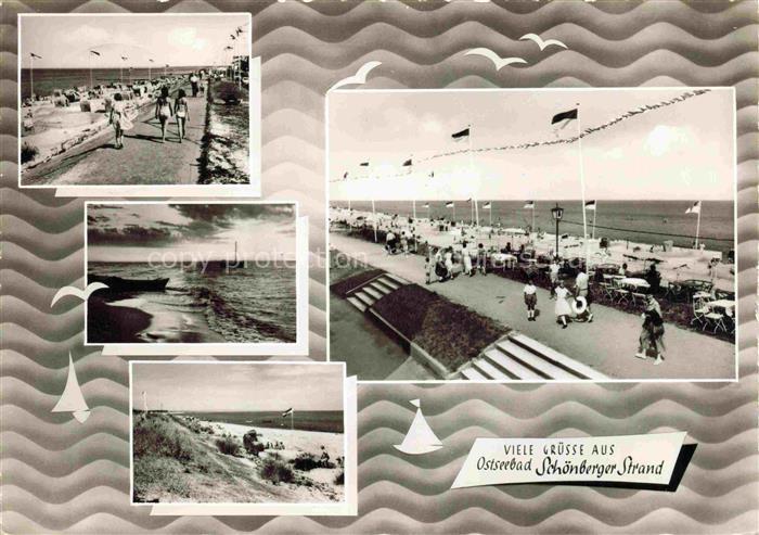 Schoenberger-Strand Ostseebad PLoeN Schleswig-Holstein Strandpromenade Strandkoe