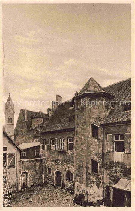 WueRZBURG Bayern Domherrnhof Heideck Malerische Winkel Serie II No. 124