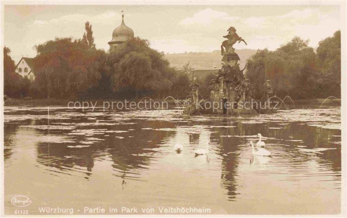 WueRZBURG Bayern Partie im Park von Veitshoechheim