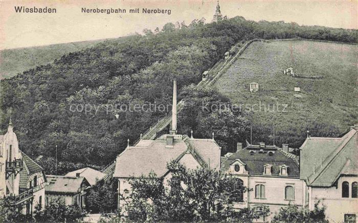 WIESBADEN Nerobergbahn mit Neroberg