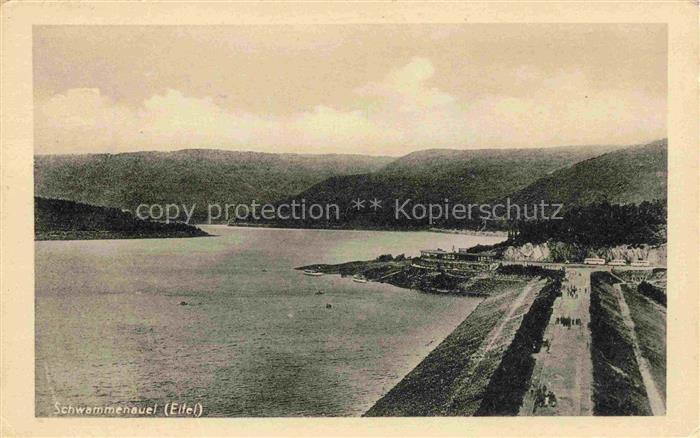 Schwammenauel Heimbach Dueren NRW Panorama Rurtalsperre Stausee