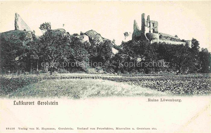 Gerolstein Rheinland-Pfalz Ruine Loewenburg