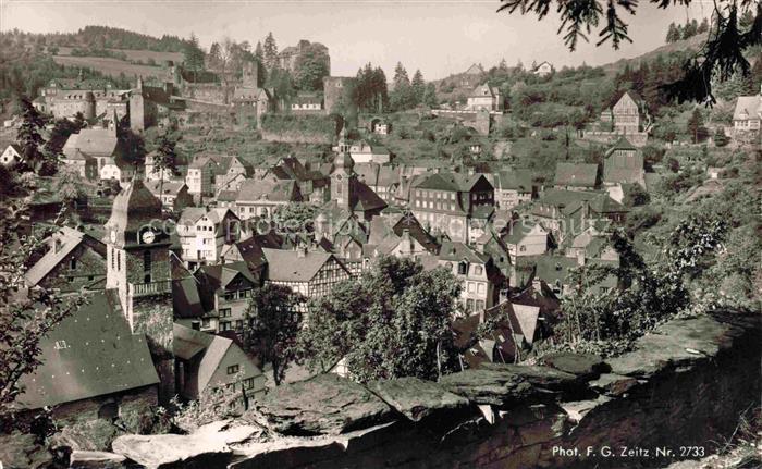 Monschau Montjoie NRW Blick auf die Altstadt