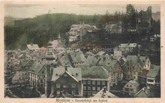 Montjoie Monschau NRW Gesamtblick mit Schloss
